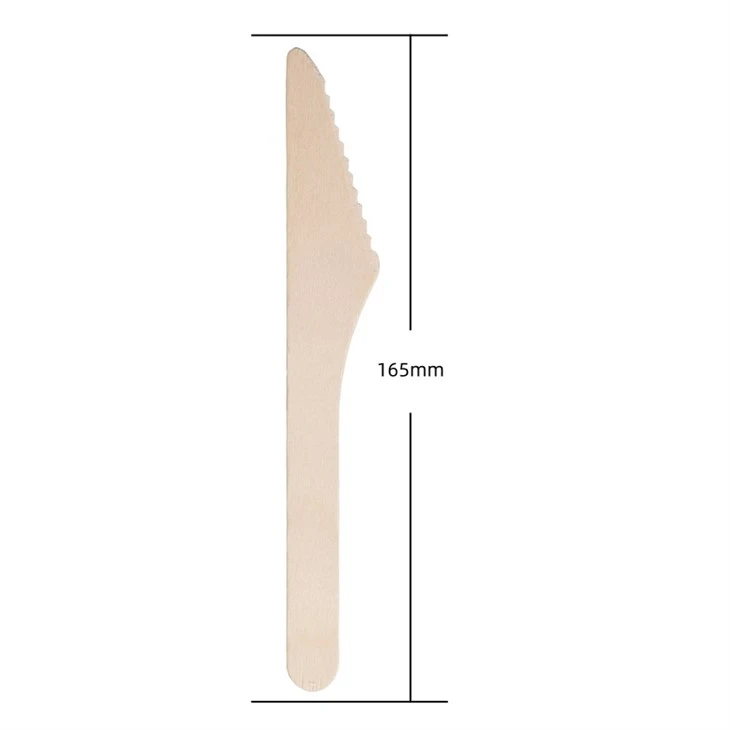 165 mm Disposable Wood Knife